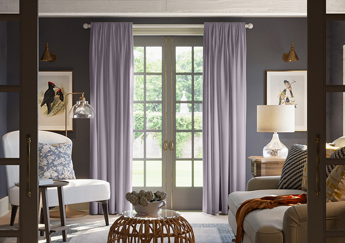 Menton, Pearl Violet - Made to Measure Curtains - Image 3